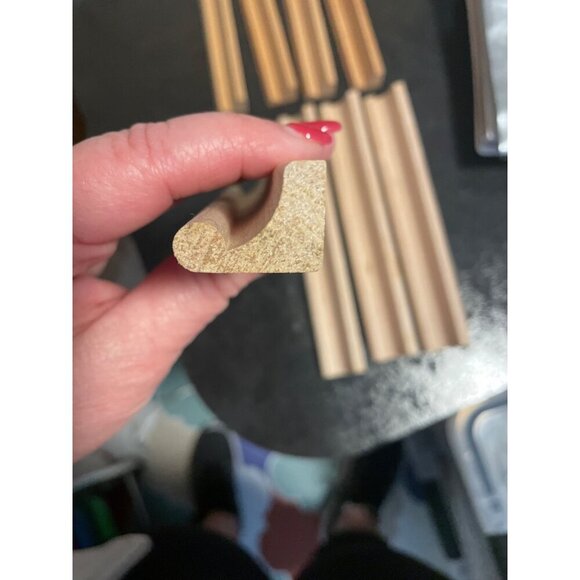 Scrabble Game Wooden Tile Holders Two Sets of 4 - Picture 3 of 5